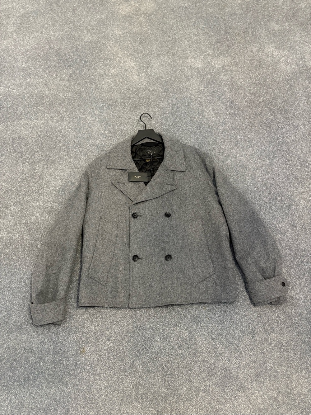 rag & bone Men's Heather Gray Eddy wool-blend jacket Size M New with Tags